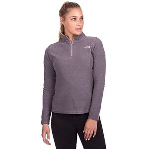 The North Face Grey Fleece Quarter Zip - Size S